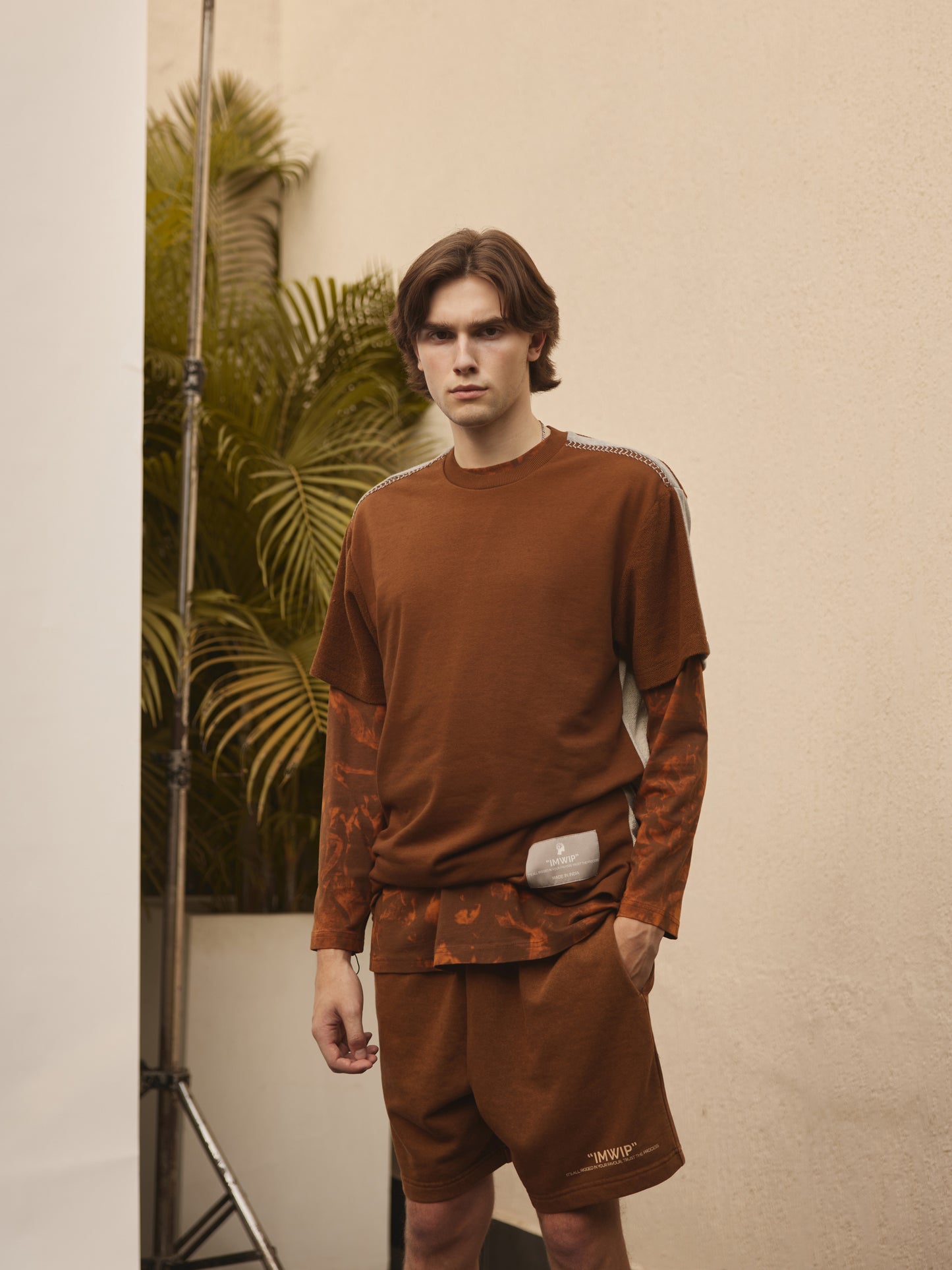 Brown Terry Shorts