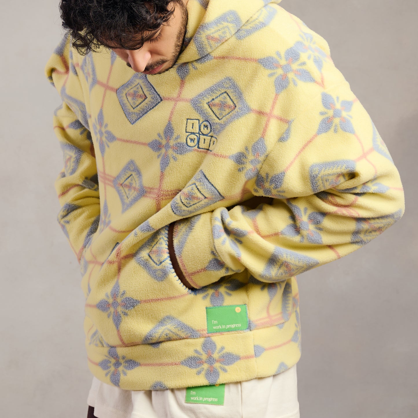Yellow Puzzle Hoodie