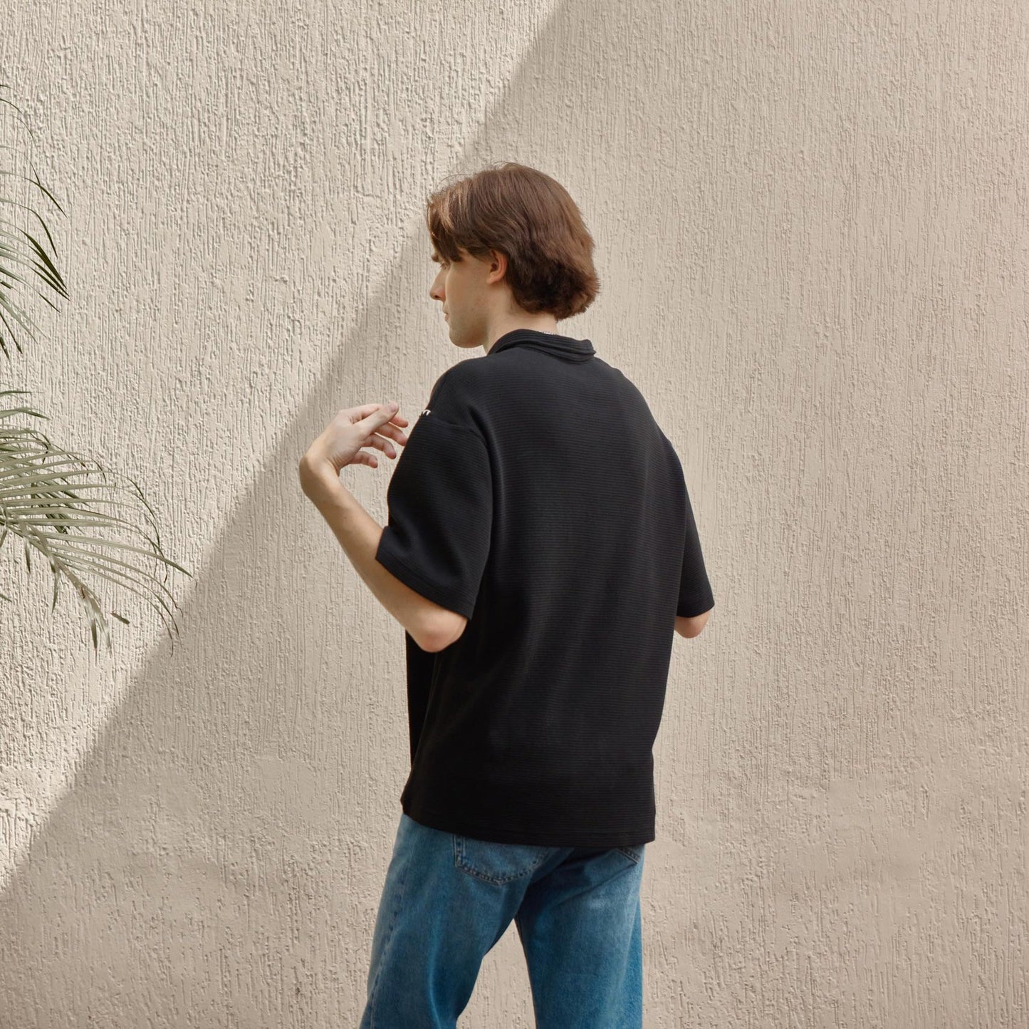Waffle Polo T-shirt