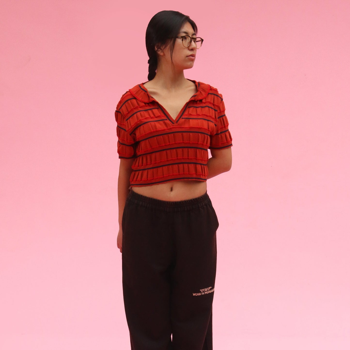 Knit love Crop Top