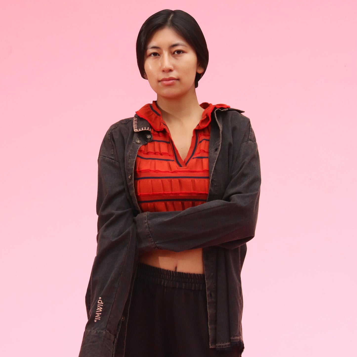 Knit love Crop Top