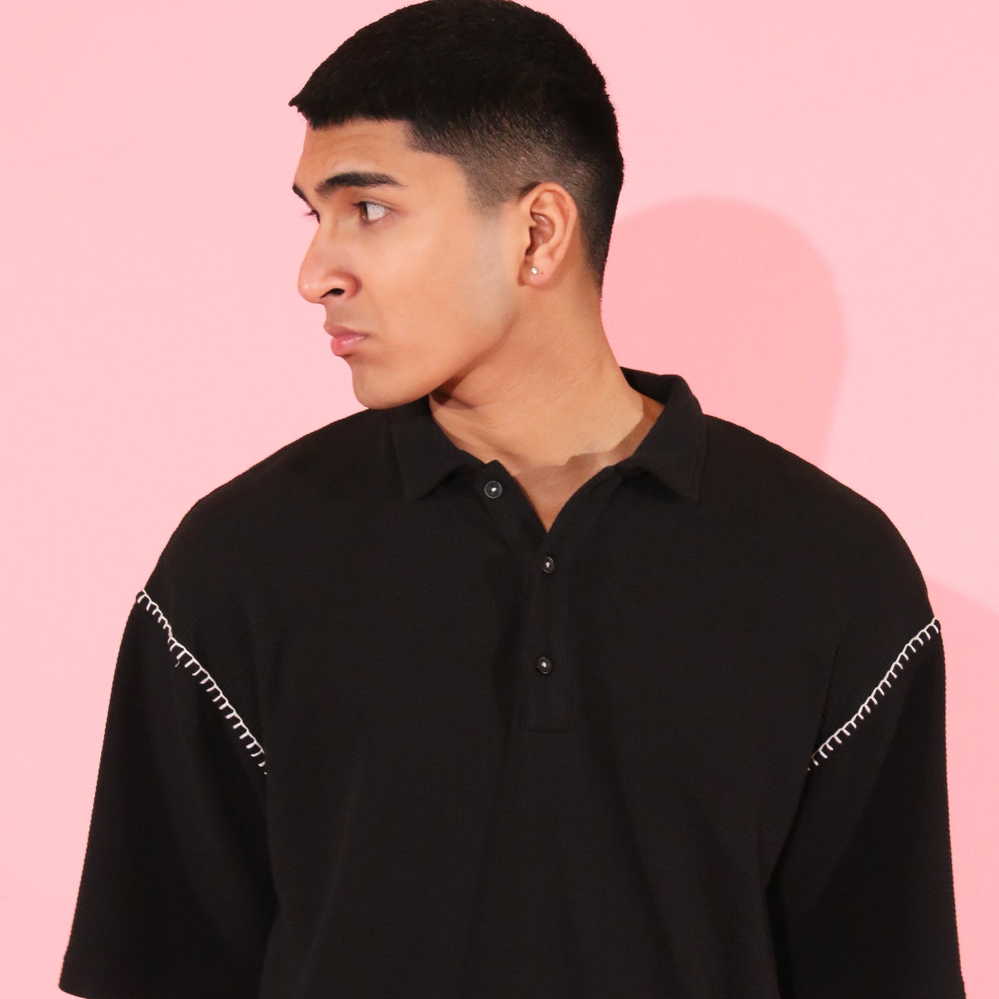 Waffle Polo T-shirt