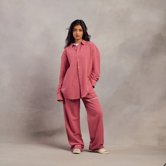 Pink Linen Shirt